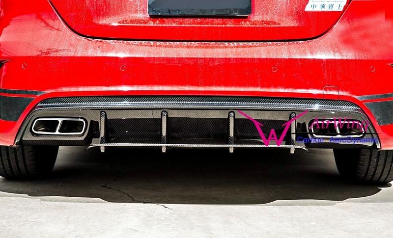 Mercedes-Benz W176 A45 Facelift carbon rear diffuser 03